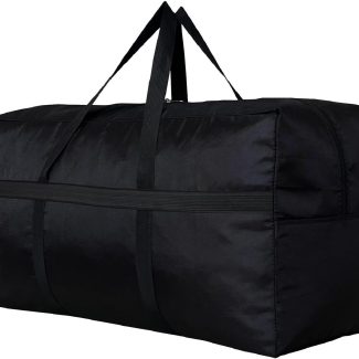 Extra Large Storage Duffle Bag for Travel, Black Oversized Giant Big Traveling Duffle Bag